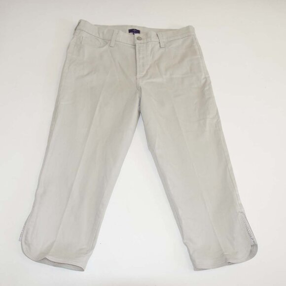 Not Your Daughter's Womens Cropped Jeans Size 14 Beige High Rise 21" Inseam NYDJ - Picture 1 of 8